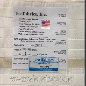 Multifiber test fabric MFF-10A